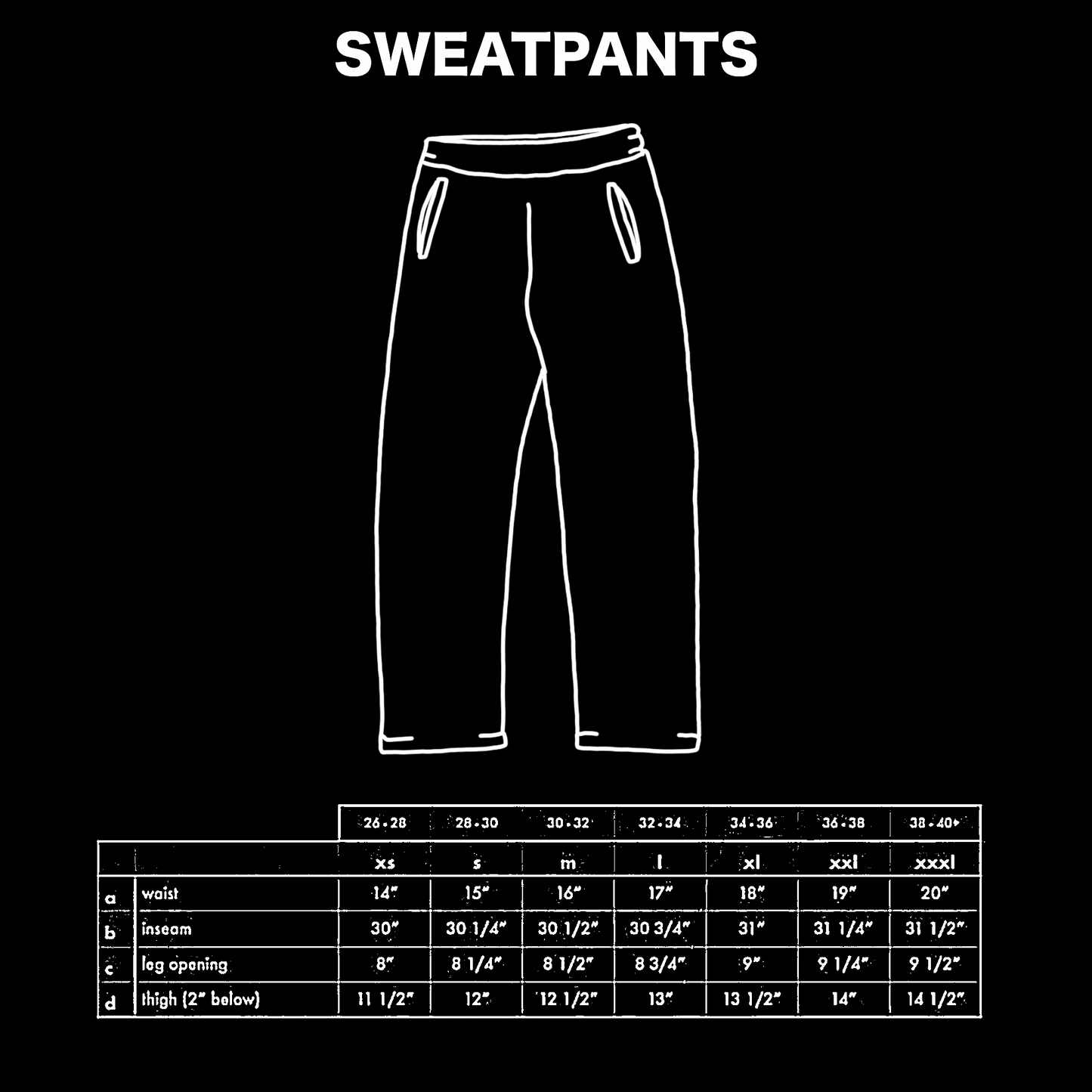 Crossed Sweatpants (Black)