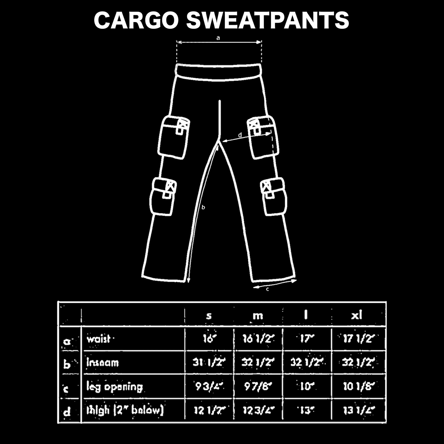 Traverse Cargo Sweatpants V2 (Black)