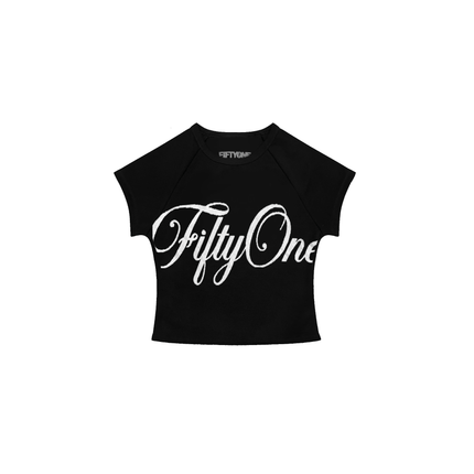 Cursive Baby Tee - FIFTYONEBRAND