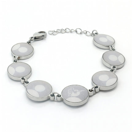 Fiftyonebrand 51nner NPC bracelet in silver with circular disc links