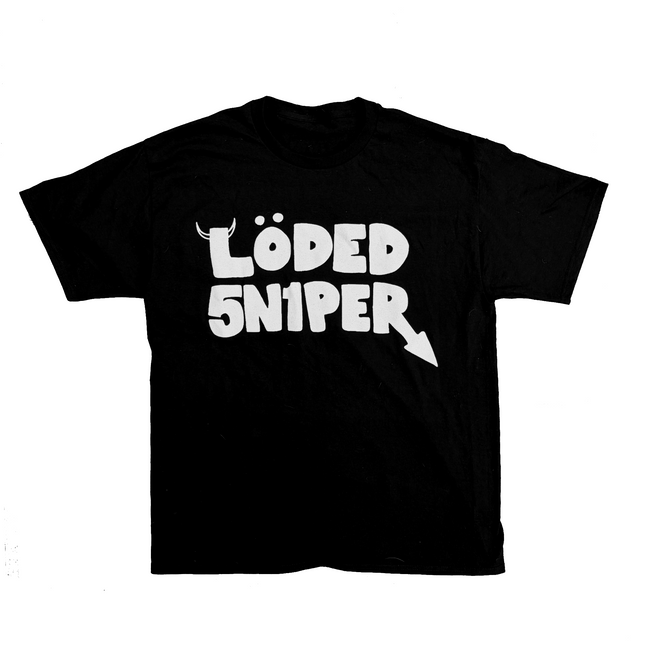 Black Fiftyonebrand Löded 5n1per graphic tee, front view
